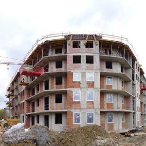 Urocze Nowe Miasto - zaawansowanie prac na koniec października